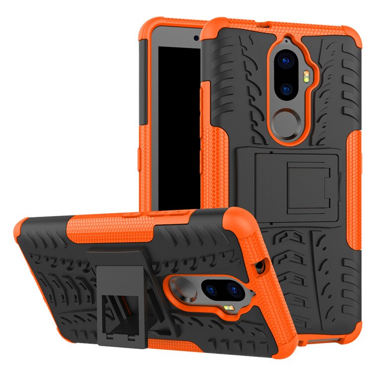 Hoesje voor lenovo  k8 , hybride schokbestendige behuizing van tpu + pc, telefoonstandaard, hoesje voor lenovo  k8 plus, hoesje voor lenovo  k8 note, telefoonhoesjes: Voor lenovo  k8 notitie / Oranje