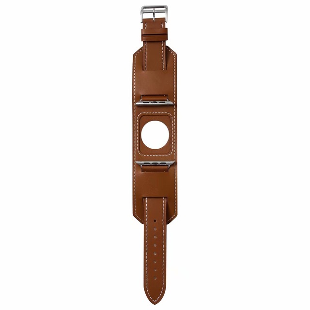 Leren Band Voor Apple Watch Band 10 9 8 7 6 46Mm 42Mm 44Mm 40Mm 38 41Mm 45Mm Horlogeband Voor Iwatch Serie Ultra 2 49Mm: Beige / 12mm