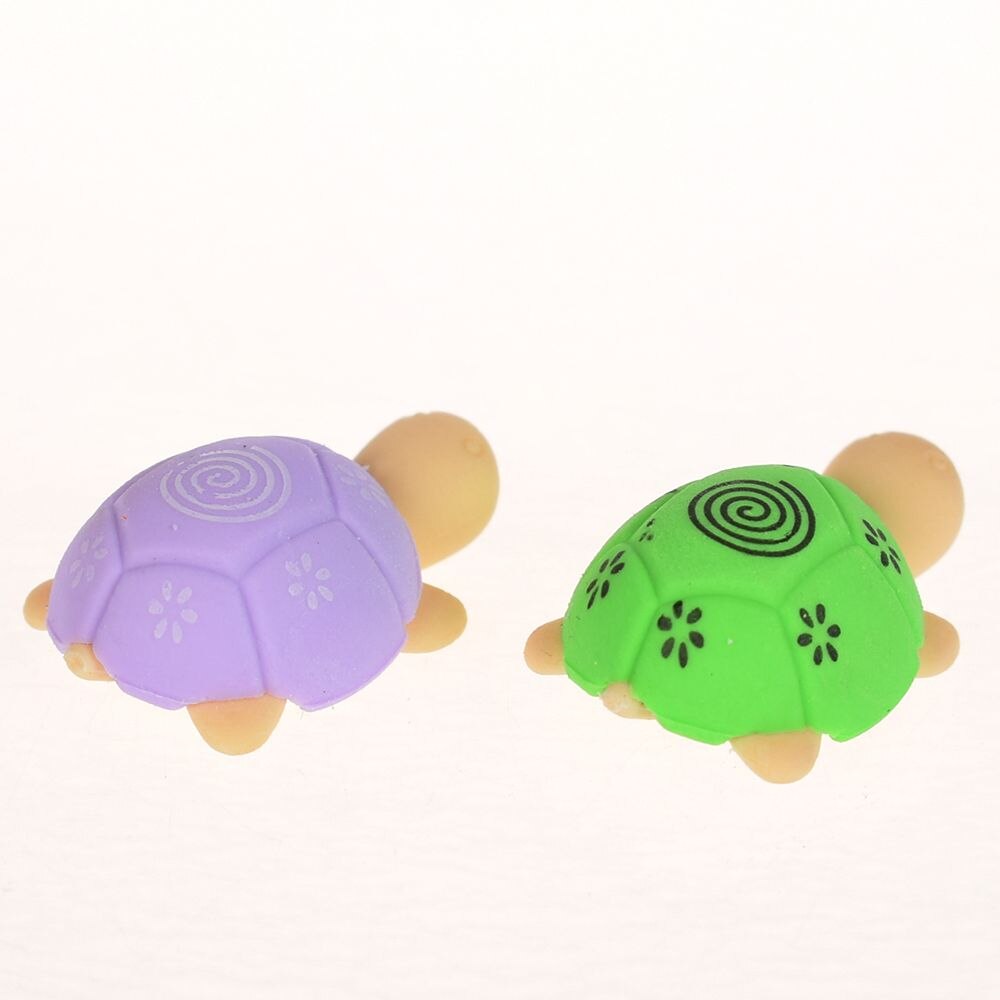 Limite montre Kawaii mignon coloré tortue forme nettoyage caoutchouc gomme stationnaire enfant bébé jouet nouvel étudiant gomme outils