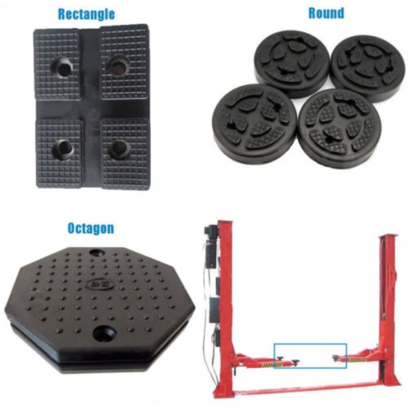 4X Heavy Duty Rubber Arm Pads Car Lift Accessories for Auto Truck Hoist . Shape (please leave a message)