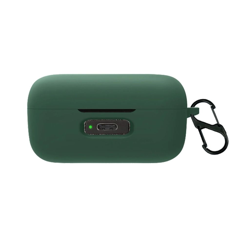 Juste de protection en silicone souple, protecteur anti-rayures, antichoc avec coque à crochet pour Sennheiser MOMENTUM True Wireless 4: CORAL