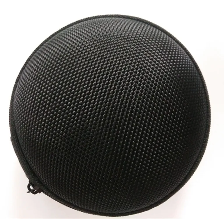 Mini Rits Harde Hoofdtelefoon Houder Case Draagbare Oordopjes Pouch box Oortelefoon Opbergtas Beschermende USB Kabel Organizer: indigo blauw