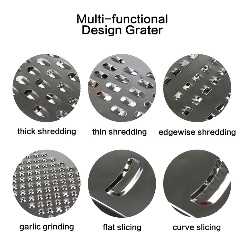 Fissman 6-Side Grater Multi-functional Slicer for Cheese Garlic Ginger Vegetable Potato Carrot