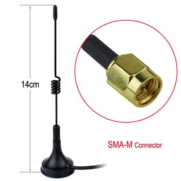 Nagoya UHF 400-470MHz antena GSM carro Com 3m cabo de Antena Sma macho Para Yaesu Baofeng TYT Walkie Talkie Rádio signal booster