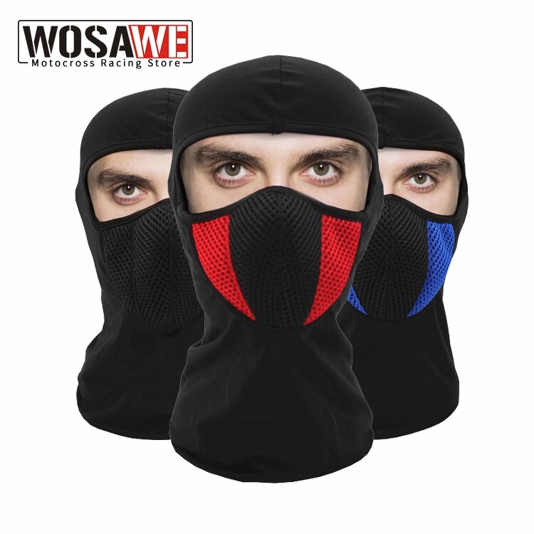 Wosawe Winter Motorfiets Gezichtsmasker Unisex Training Masker Bandana Kap Mascara Negra Winddicht Motocross Motorfiets Bivakmuts
