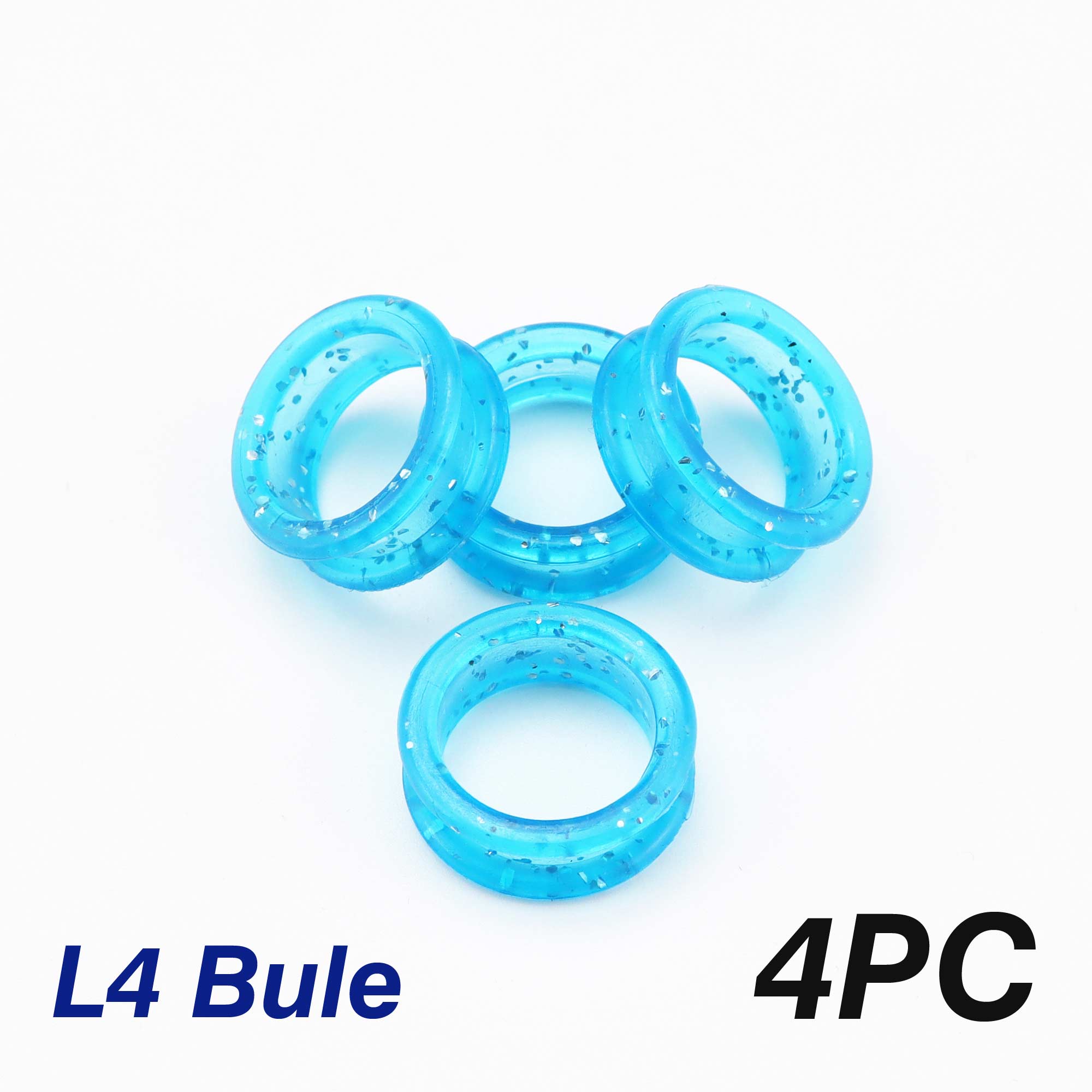 Silicone hair scissors, soft silica gel scissors for any scissors, accessories to hold: L4-4PC