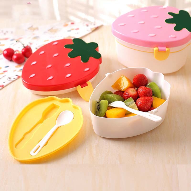 Cartoon Healthy Lunch Box Cute Kids Microwave Oven Children Bento Boxes Lunchbox BPA Free