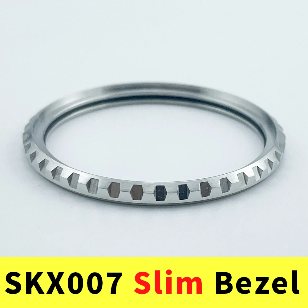 Slim SKX unidirectionele bezel-upgrade: dun 316L roestvrij staal Verbeter uw SKX007-horloge met 120 klikken: Goud