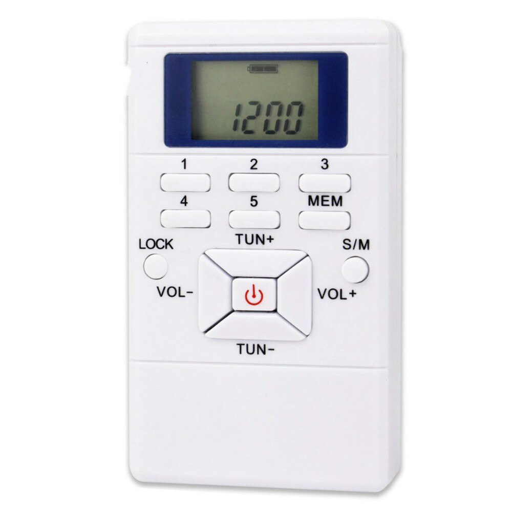 2022 Mini LED Display FM Radio Receiver Digital Signal Processing Frequency Modulation With Earphone