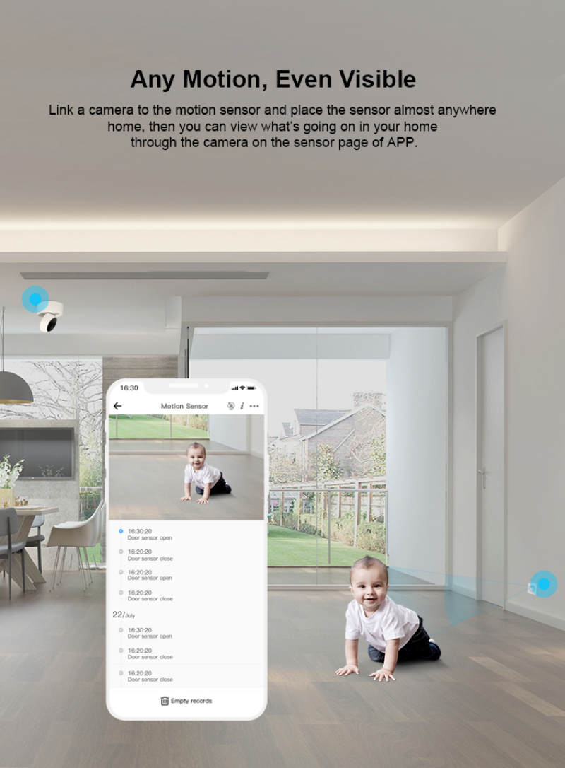 SONOFF SNZB 03 ZigBee Human Body Motion Sensor 110° Wide View Low-Battery Notification Via EWeLink Works With Alexa Google Home