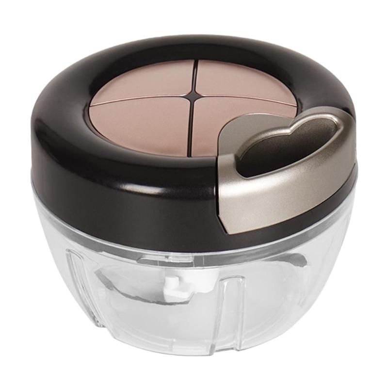 Picadora manual de frutas y verduras, cortadora de verduras manual, ralladora de carne, molinillo de cebolla y nueces, picadora, trituradora, herramientas de cocina: B