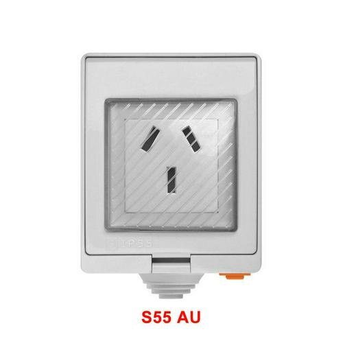 SONOFF S55 Wi-Fi Smart IP55 prise de étanche pour Android IOS pour Google Wifi commutateur maison interrupteur mural automatisation intelligente: AU MODEL