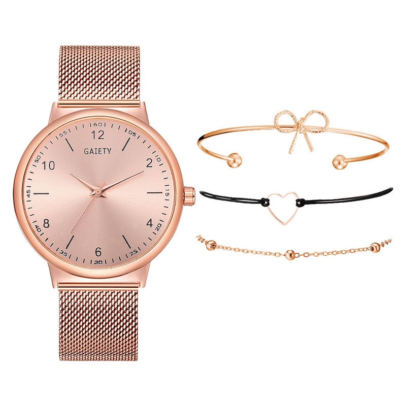Women Watches Luxury Wrist watch relogio feminino Clock for Women Milanese Steel Lady Rose Gold Quartz Ladies Watch