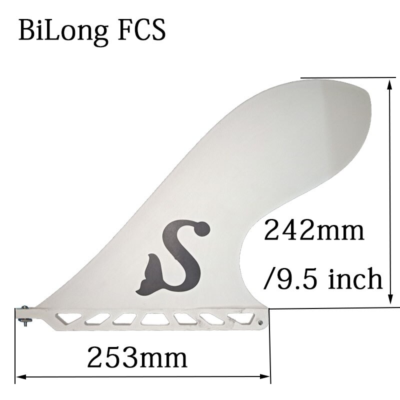 Height 9.5 inch SUP Inflatable surfboard single fin For US Box paddle board fin surf board Windsurf fin glass fiber LB Center: Default Title