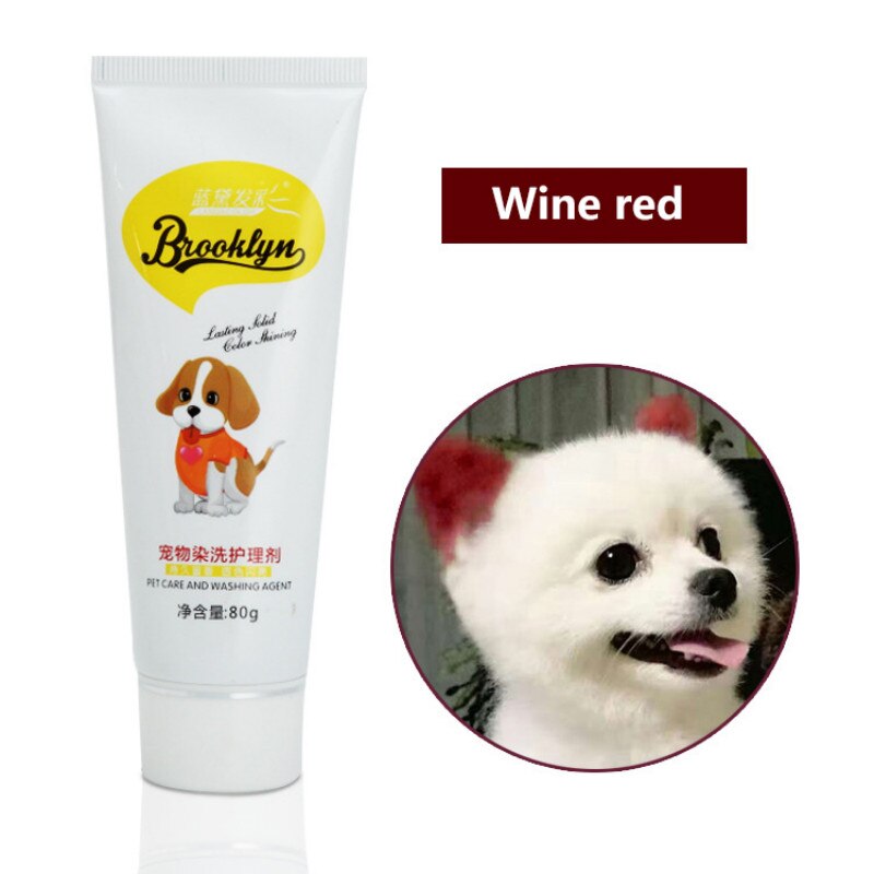 ! Tinte brillante para el pelo de gatos perros mascotas, 80g, TSLM2