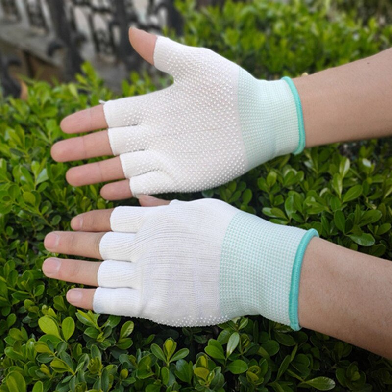 Rockbros Ademende Fietsfhandschoenen met Korte Vingers - Groen
