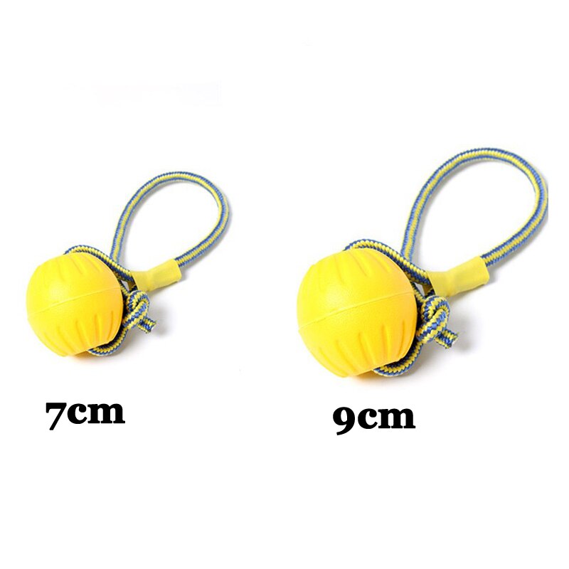 Hundeleker gummi trening ball bite morsom valp tyggeleker leke solid med tau hund kjæledyr forsyninger godteri farger