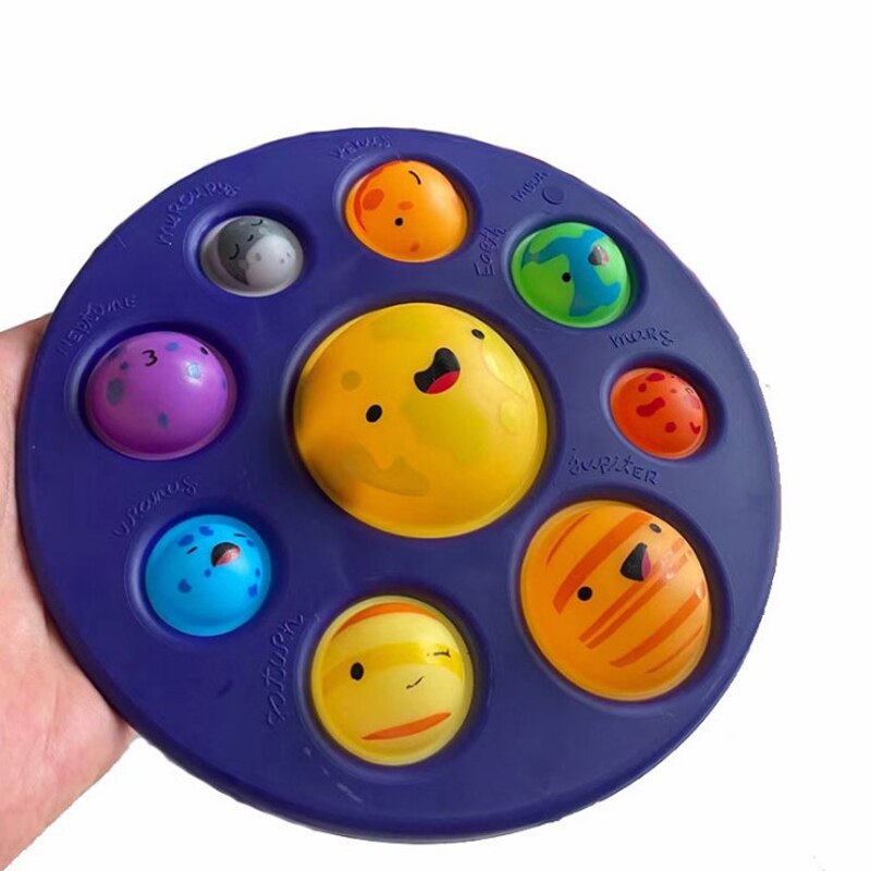 Mini simulazione Planet Fidget Toy semplice fossetta sensoriale Fidget giocattoli Kawaii colore Simpl Dimmer spremere allevia lo Stress ansia giocattolo: 01