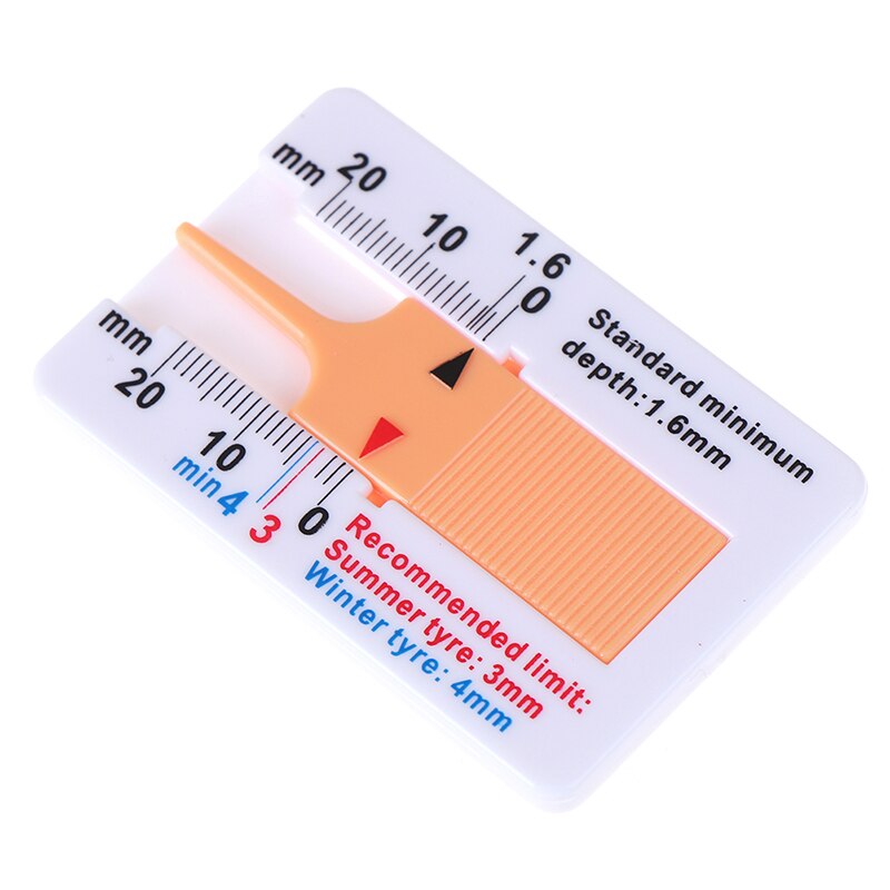 Medidor de profundidad de la banda de rodadura para neumático de coche de 0-20mm, medidor de neumático, rango de herramienta: 0-20MM 1 ud