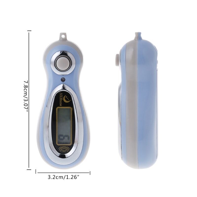 LCD Display Electronic Digital Tally Counter MP3 Manual Counters With Lanyards