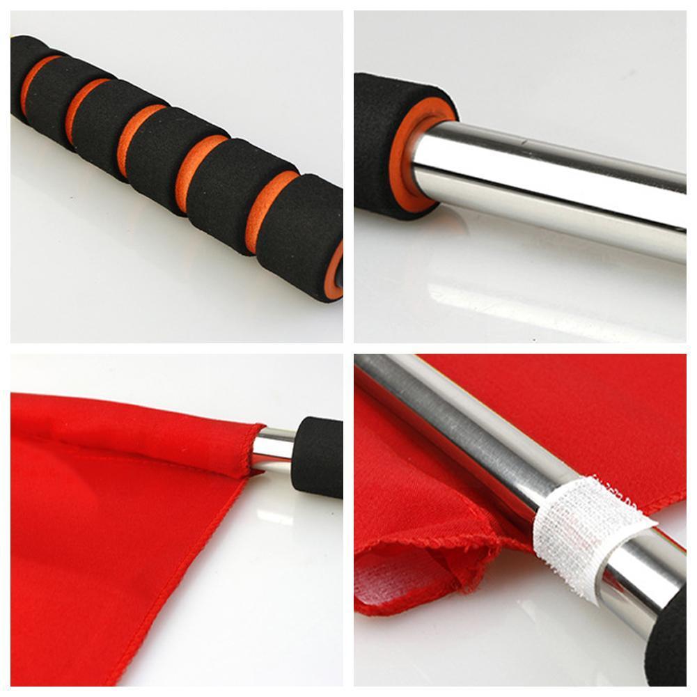 Football referee flag, sponge grip, sweat-absorbent, eye-catching referee competition flag, football signal, waterproof, color,  z9 x 4