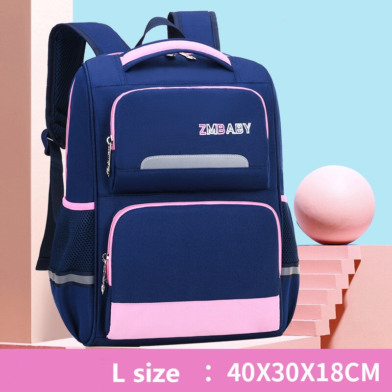 Kinderen Orthopedische Schooltassen Voor Tieners Meisjes Jongens Rugzak Kinderen School Rugzakken Primaire Schooltas Satchel Mochilas: L pink