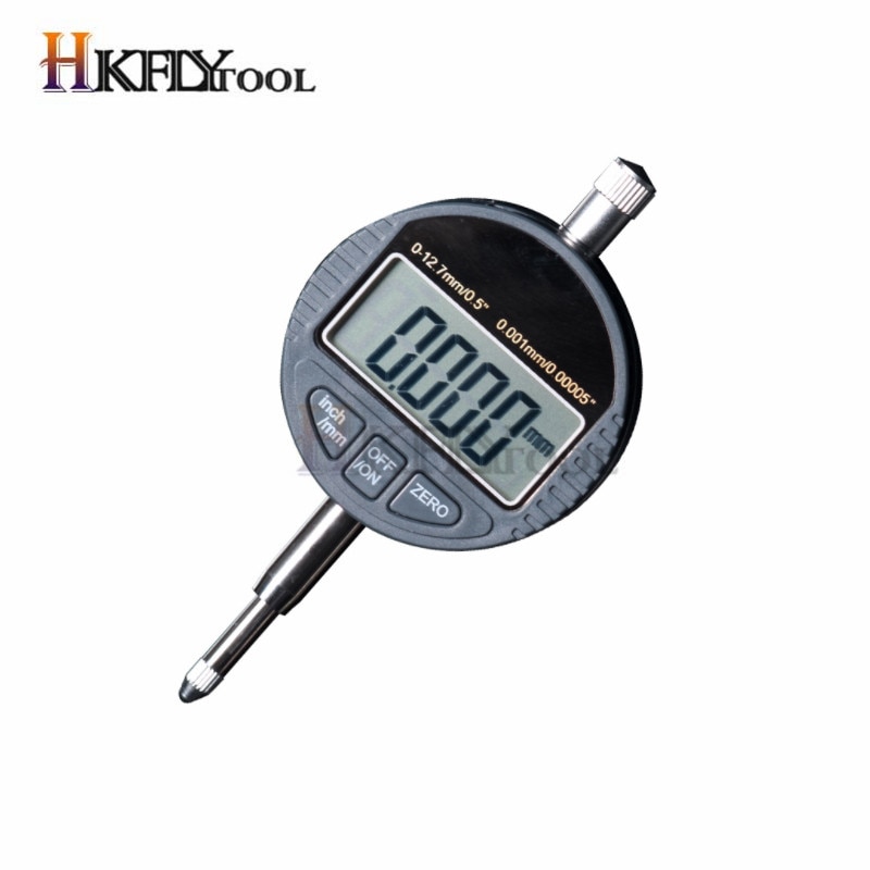 0-25.4mm digital urskiveindikator 0-12.7mm/0.5 '' 0.01 med mini magnetisk basismagnetstandholdermåler måleværktøj