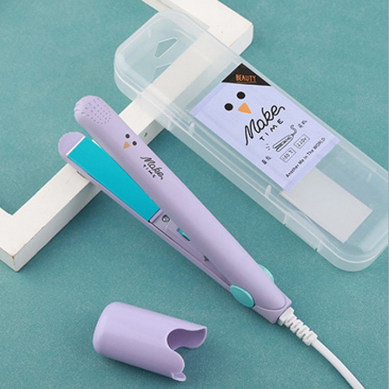 Mini hår krølltang 20w splint dobbeltbruk rette hår krøller frisør med eu plugg frisør