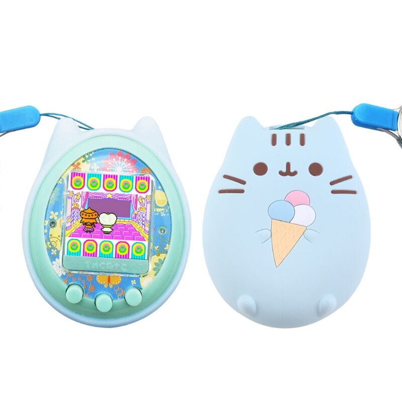 87ha silicone case protective cover travel case storage and cover shell for tamagotchi on 4u +  ps mx id l &amp; meets