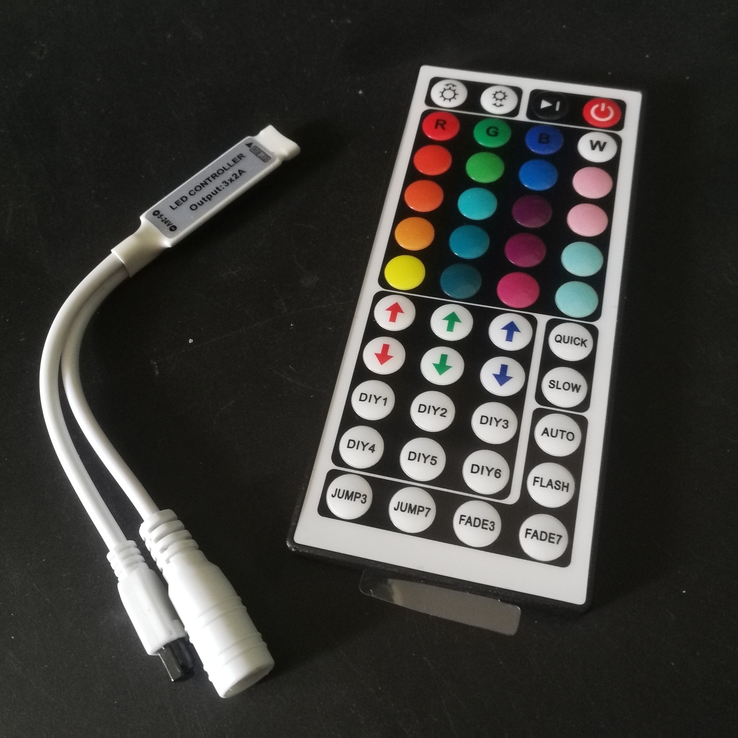 Led Controller 44 Keys 24 Keys LED IR RGB Controler LED Lights Controller IR Remote Dimmer DC12V Control For RGB LED Strip