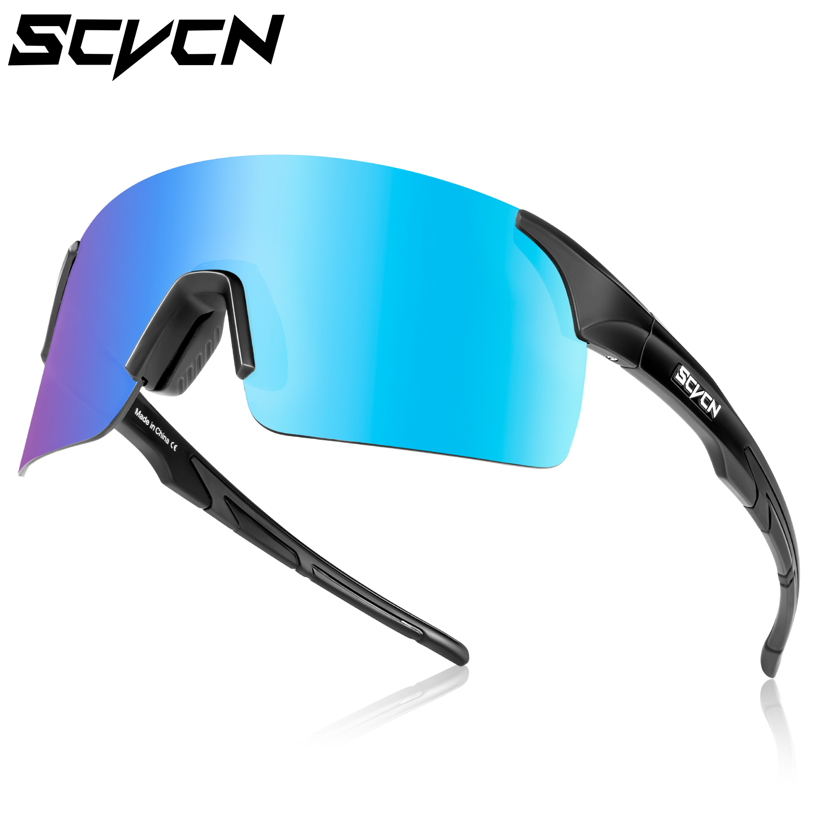Neue scvcn Herren Fahrrad Sonnenbrille Frauen Fahrrad Brillen uv400 Gold Farbe Sport brille Brille Fahrrad Mountainbike Brille: Champagner