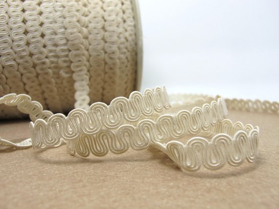 3 Yards 3/8 Inch Cream Color Gimp Braided Trim|Wov... – Vicedeal