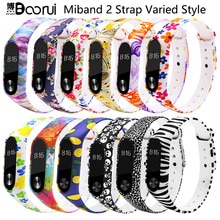 BOORUI Miband 2 Accessories mi band 2 strap colored Special Silicone Strap belt for Xiaomi Mi Band 2 Smart Bracelets Smartband