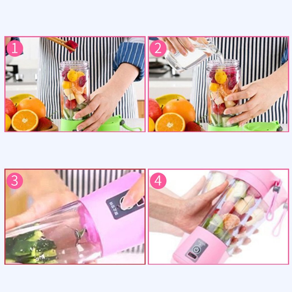 Tragbare Elektrische Saft Tasse USB Elektrische Obst Entsafter Handheld Smoothie Hersteller Saft Tasse USB Rührgerät Ladekabel