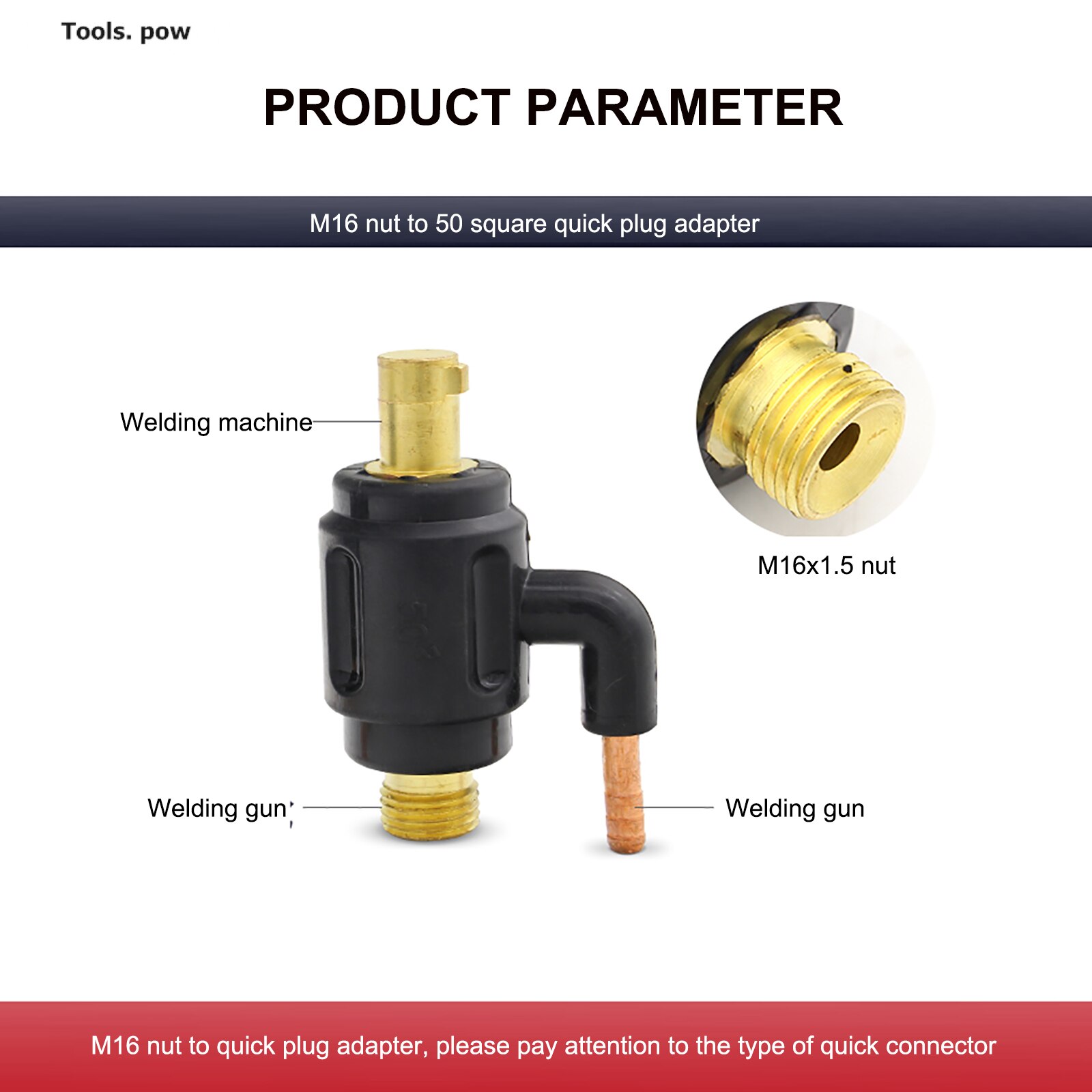 TIG Welding Power Cable Quick Convert Connector M12*1.0 Gas Adapter Transfer Integrate 10-25/35-50 Euro Connector For TIG Torch