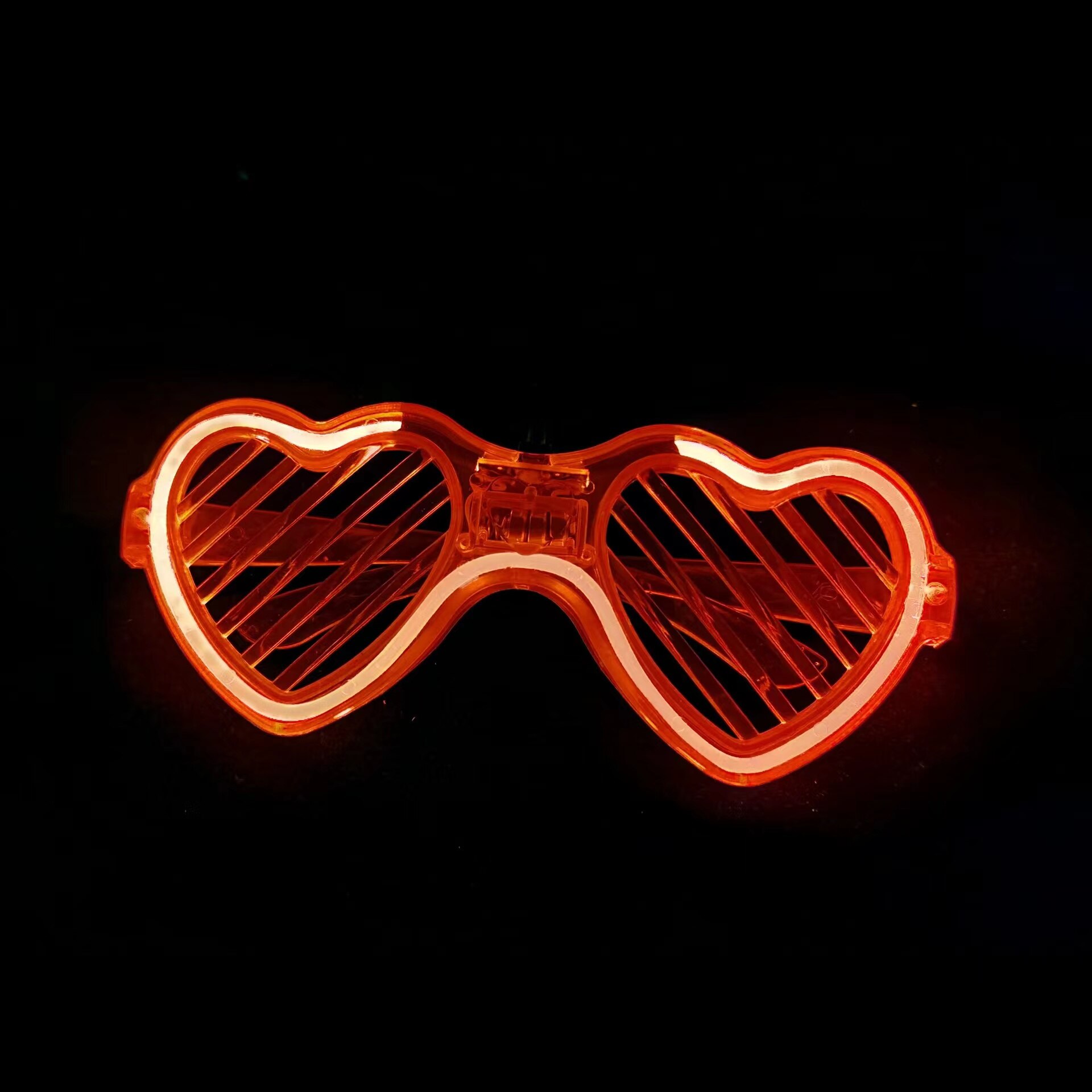 10Pack LED Glasses Party Glass Party Supplies Rave Neon Glasses Sunglasses Party Favors for Kids Adults Birthday Carnival Party: heart red