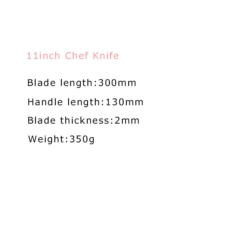 Küche Messer 9 10 11 zoll Koch Messer Deutschland 1,4116 Edelstahl Japanische Santoku Messer Schneiden Rindfleisch Fleisch Gemüse Kochen werkzeug: 11Zoll Koch Messer