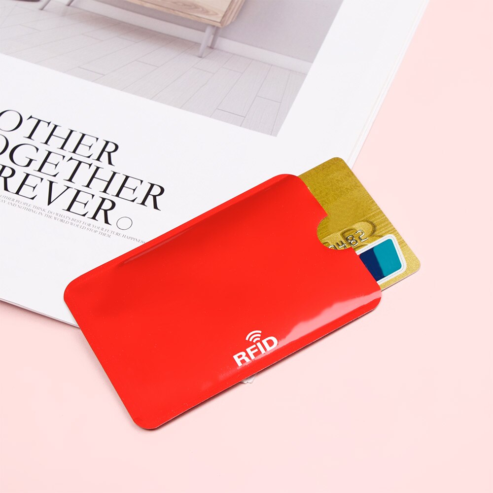 10pcs RFID Credit Card Protector Anti Theft Blocking Card holder Sleeve Skin Case Covers Safety Protection Bank Card Case
