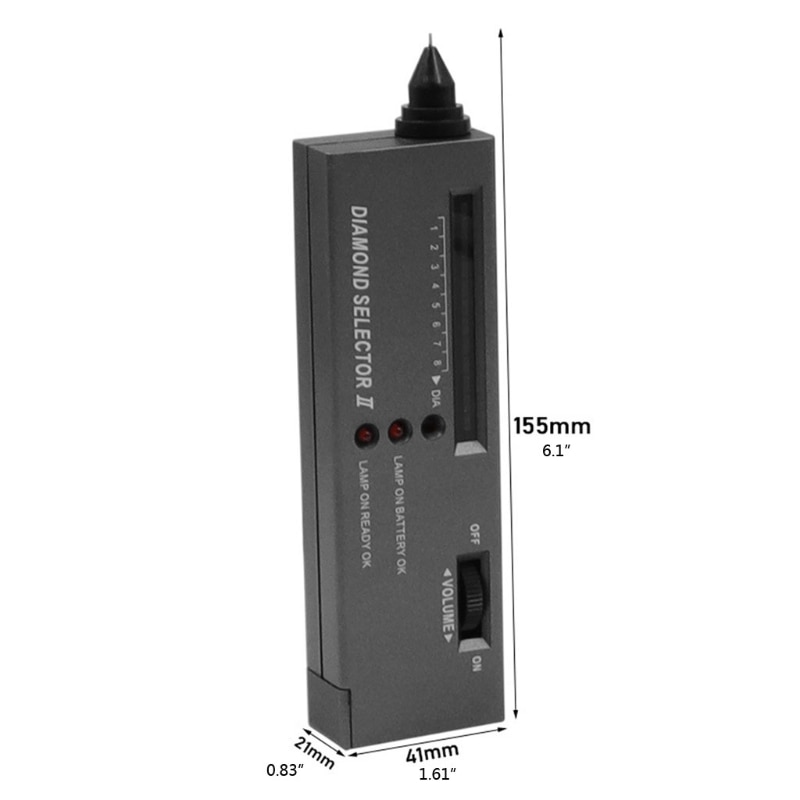 High Accuracy Jeweler Diamond Tester Diamond Gems Tester Pen Gemstone Selector Tool LED Indicator