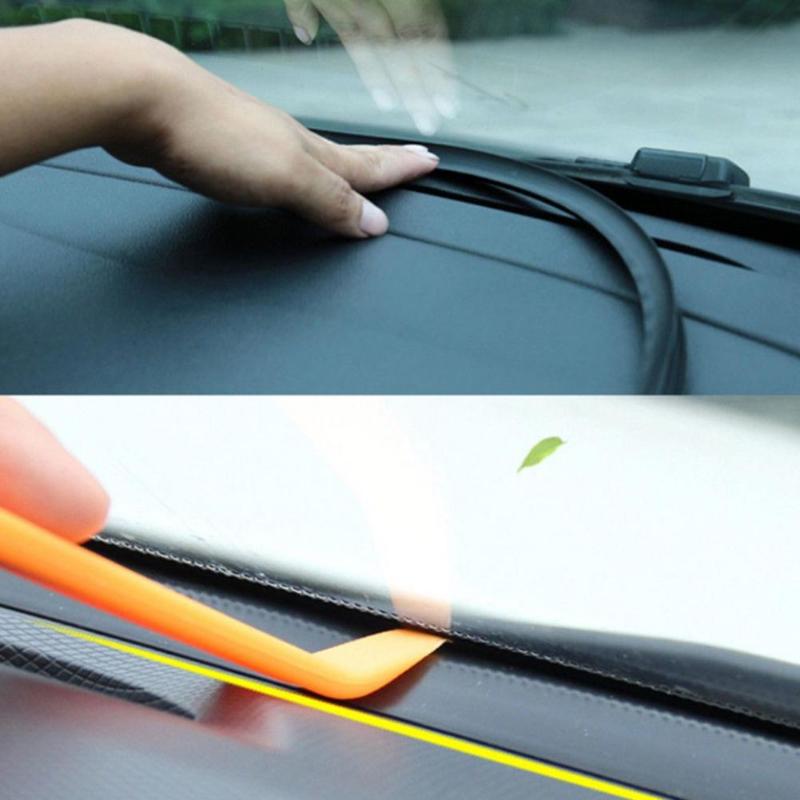 1.6m auto dashboard afdichtingsstrip voorruit rubber geluidsdichte isolatie afdichting universele auto interieur accessoires