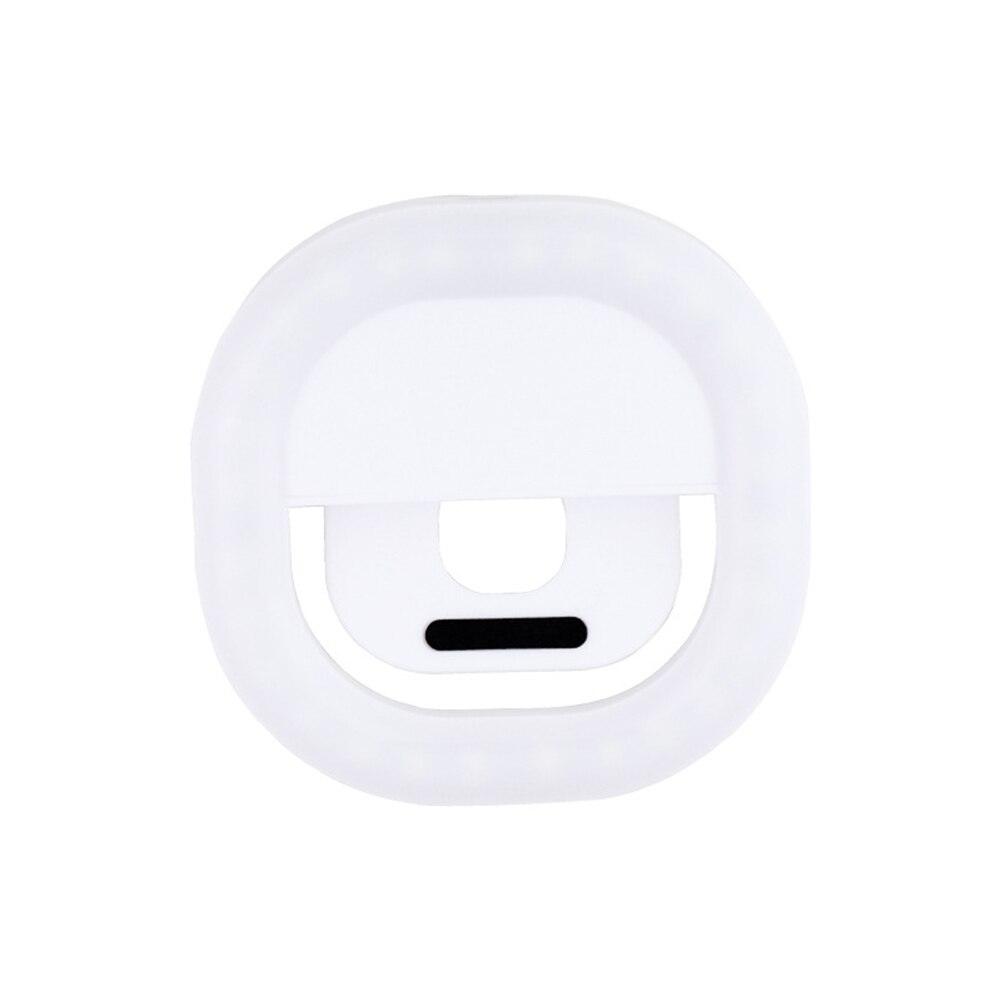 Mini Kleine Selfie Licht Für Telefon Laptop Tablet Helle LED 100 mAh 3 Modi Füllen Licht Für Geschichten Fotos Videos vlogs 3 Farben B: WHITE