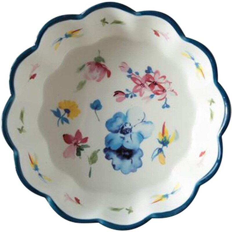 Personality Ceramic Salad Bowl Soup Dessert Bowls Suit For Fruits Candy With Exquisite And Pattern