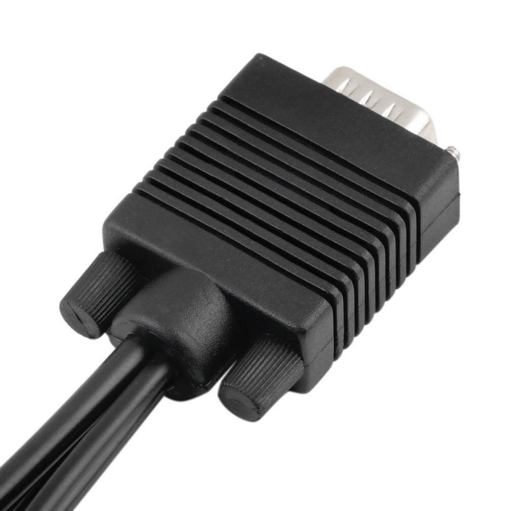 1pc 3 RCA Female Converter Cable VGA to Video TV Out S-Video AV Adapter Newest