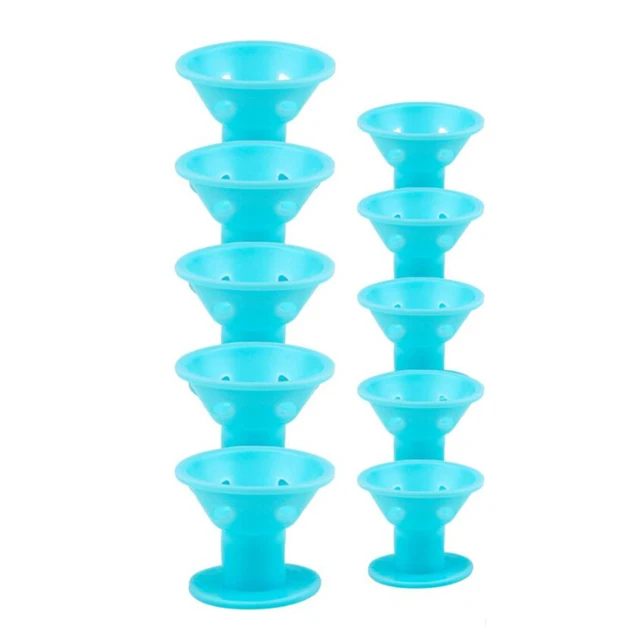 10 pçs flexível haste de ondulação do cabelo rolos de cabelo fabricantes espuma macia bendy torção cachos flexi rolos ferramentas estilo rolo de cabelo sem calor