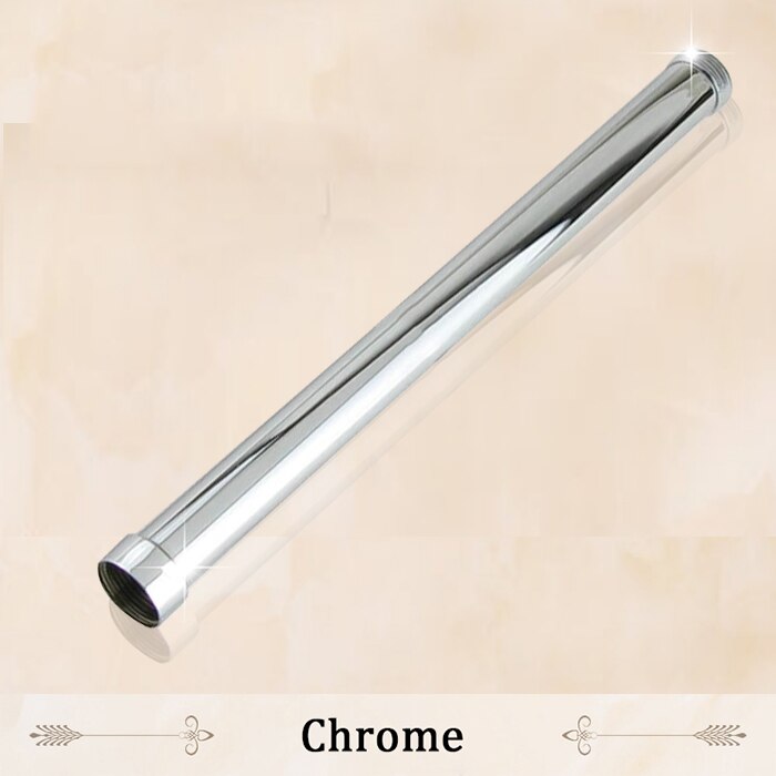 Dusch monteringsfästen 12 " 30 cm massiv mässing krom rund badrum dusch kran rörförlängning rör bar duschhållare arm: Krom