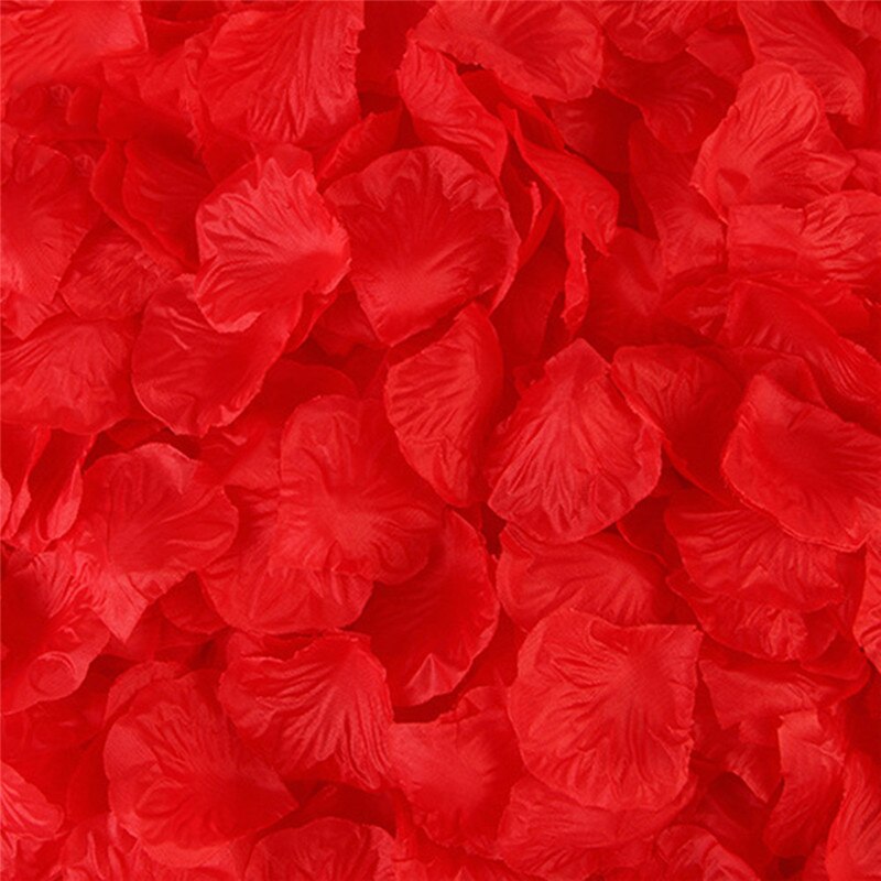 500 Stks/partij 5*5 Cm Zijden Rozenblaadjes Voor Bruiloft Decoratie Romantische Kunstmatige Rose Bloem 20 Kleuren Bruiloft Accessoires #298244: Rood