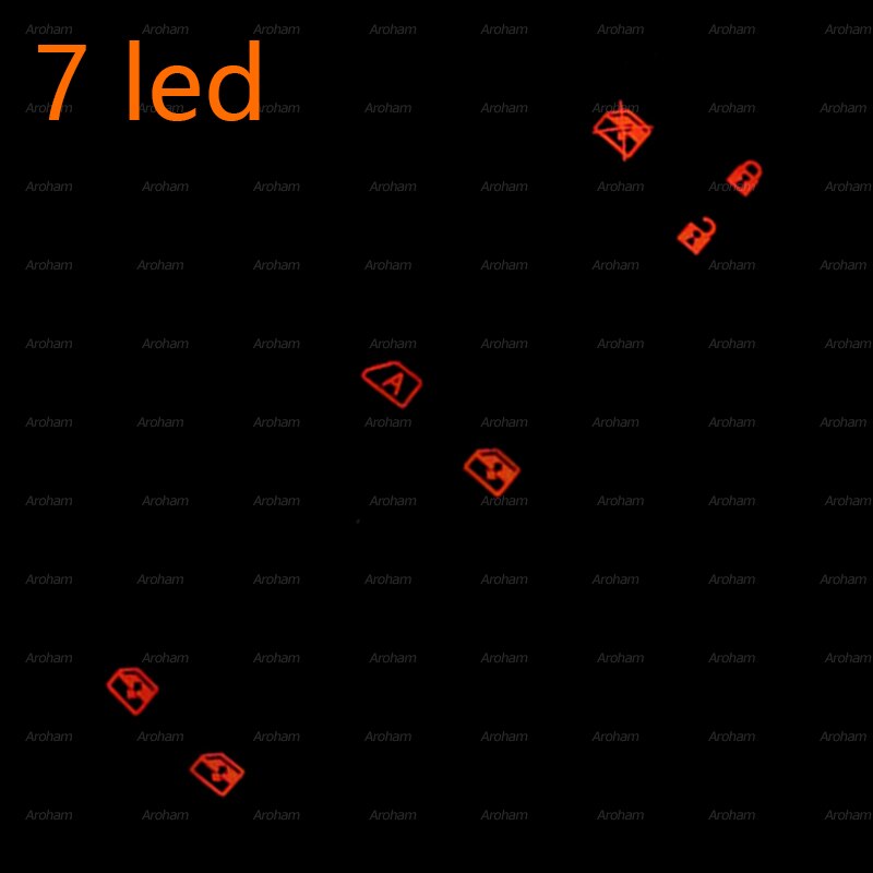 7 LED Auto Power Window Switch/Single Window switch With LED For Nissan Qashqai/Altima/Sylphy/Tiida/X-Trail Orange light
