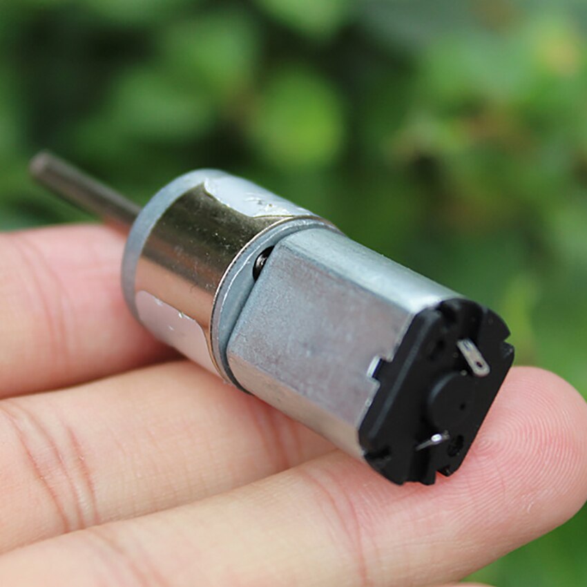 Dc6-12v dc gearmotor 030 frem og bak motor fuld metal gearreduktion med børstet permanent magnet reduktionsmotor