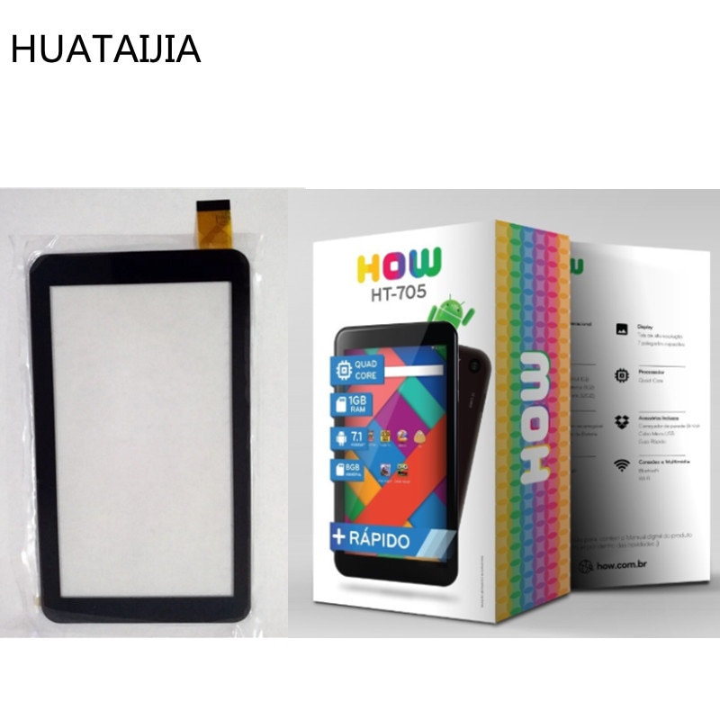 til 7 '' tommer hvordan max quad ht -705 ht 705 11a exclusivo tablett digitizer berøringsskjerm panel glass sensor erstatning