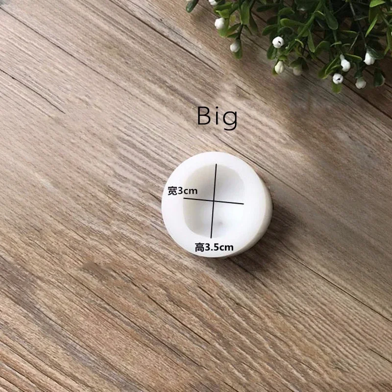 1 Uds. Herramientas de molde de silicona de arcilla suave forma de pan al vapor 3D cara de bebé molde Universal para pastel de Fondant 3 tipos tamaño grande medio pequeño: Gris claro